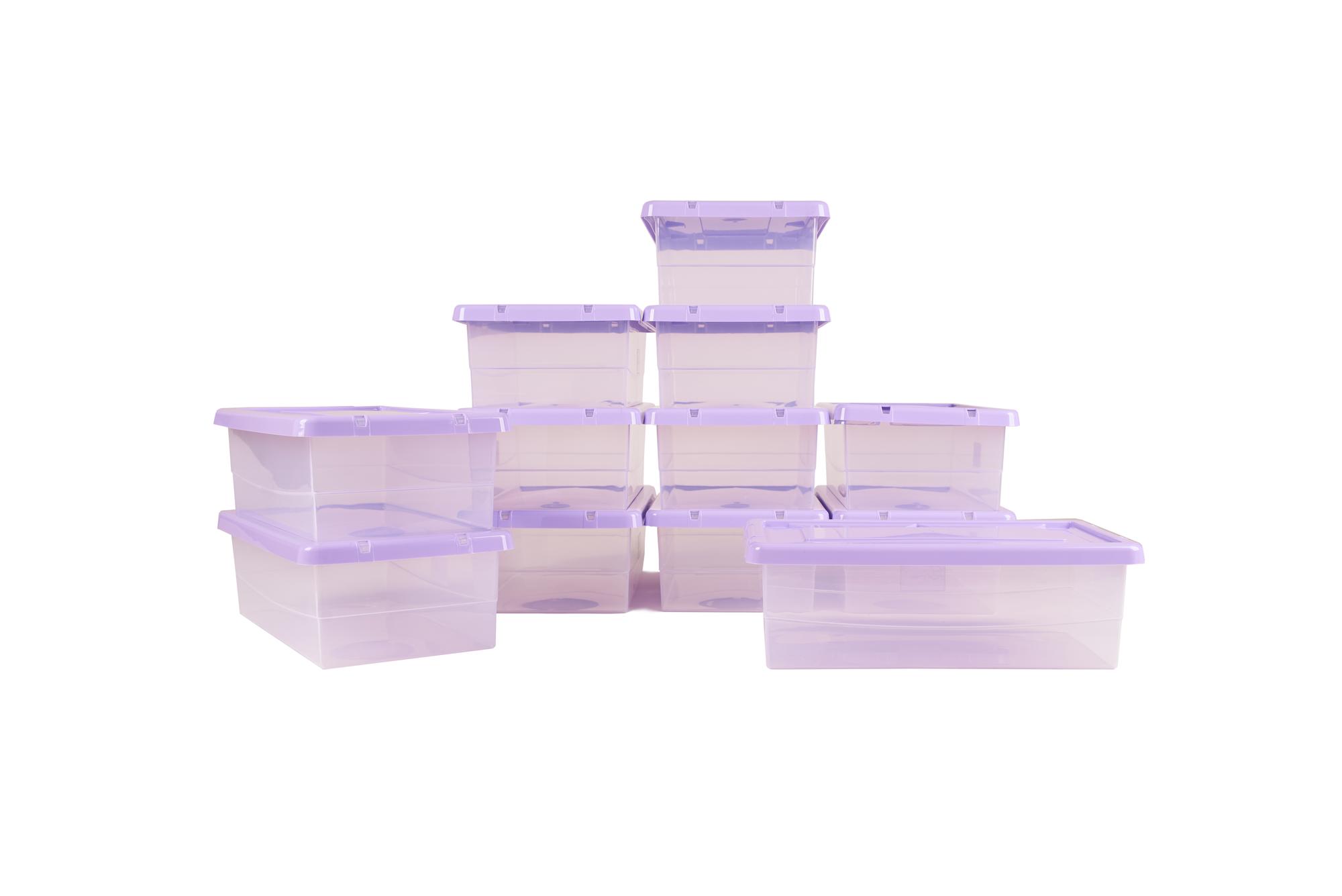 sample packaged meal boxes on shelf